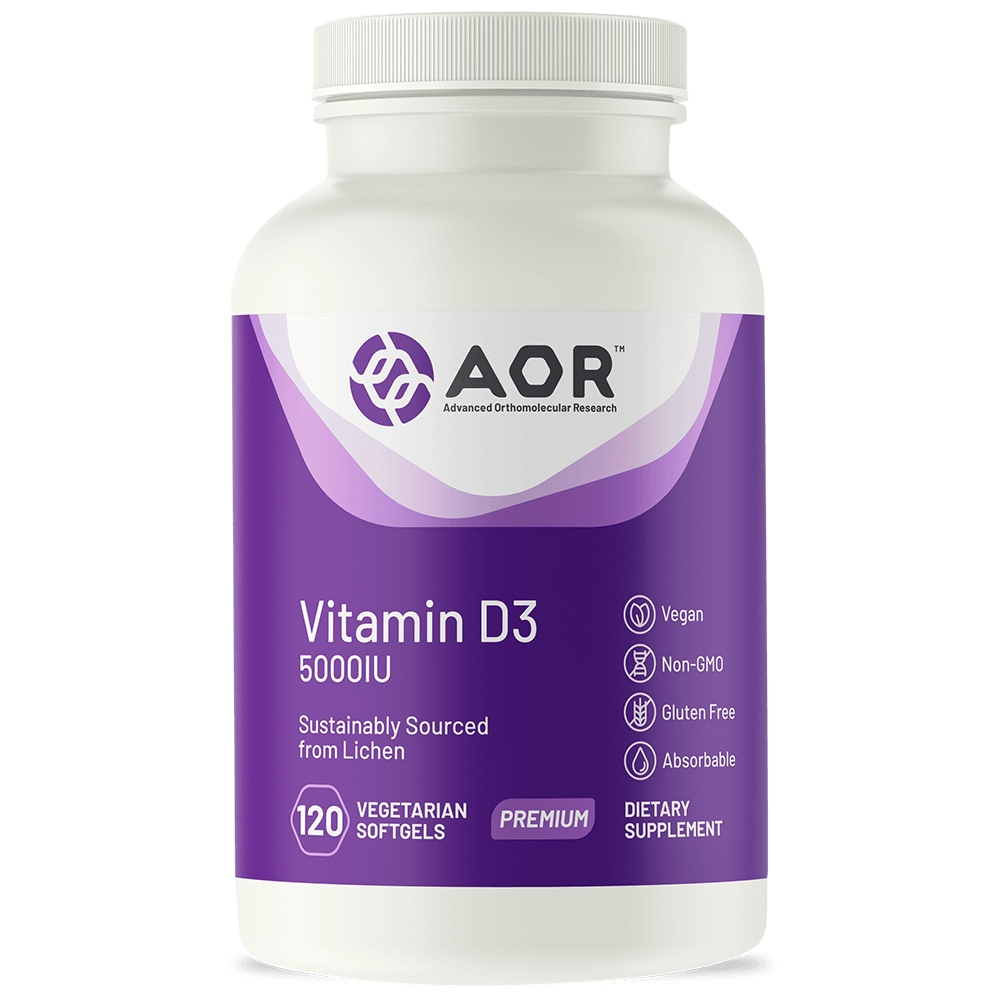 Advanced Orthomolecular Research - Vitamin D3 5000 IU - 120 Vegetarian