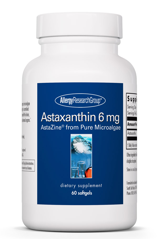 Allergy Research Group - Astaxanthin 6 mg - 60 Softgels