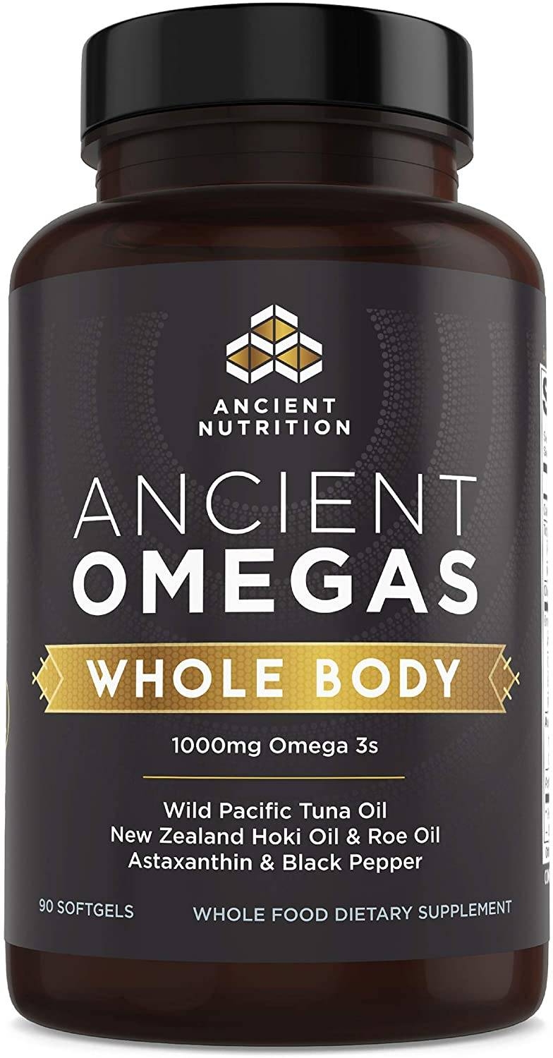 Ancient Nutrition - Ancient Omegas - Whole Body 1000 mg - 90 Softgels
