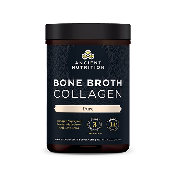 Ancient Nutrition - Bone Broth Collagen Pure - 15.9 oz (450 Grams)