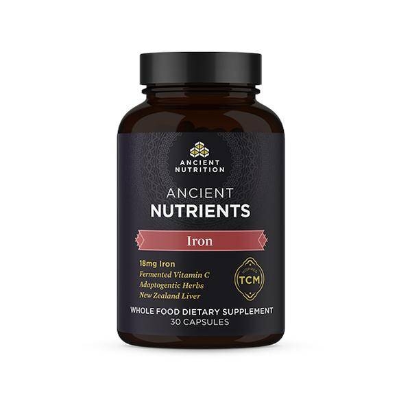 Ancient Nutrition - Iron 18 mg - 30 Capsules