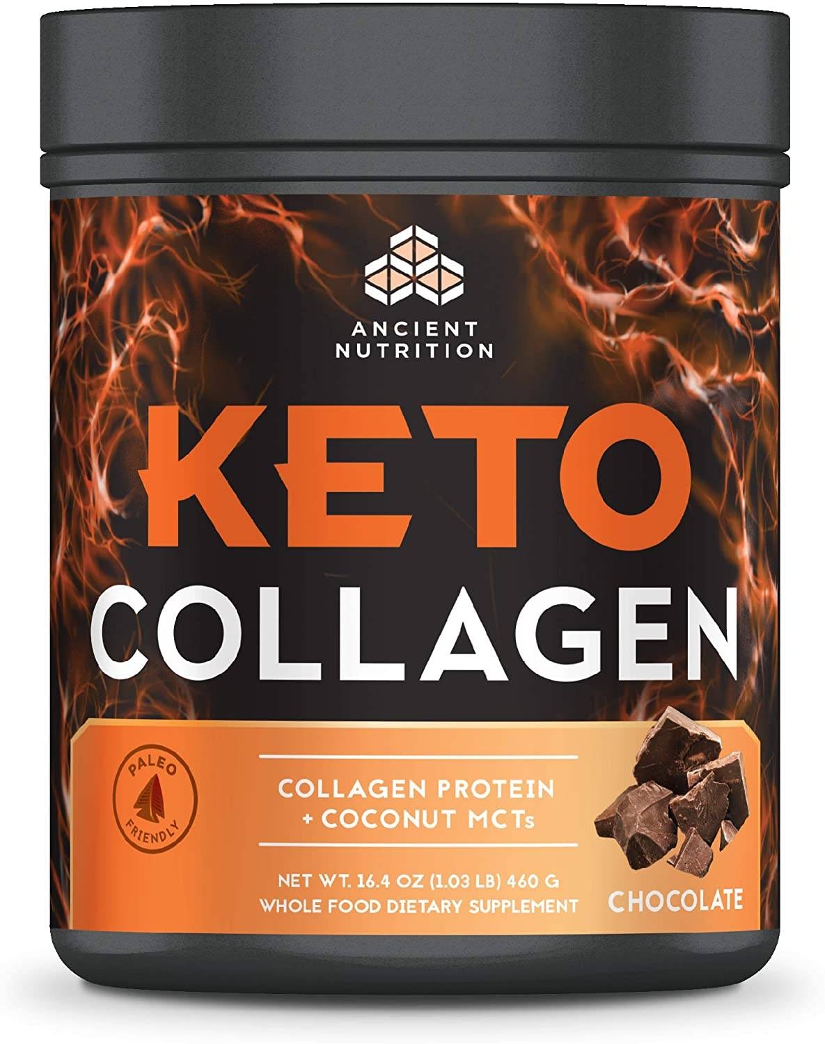 Ancient Nutrition - Keto Collagen, Chocolate Flavor - 16.4 oz (460