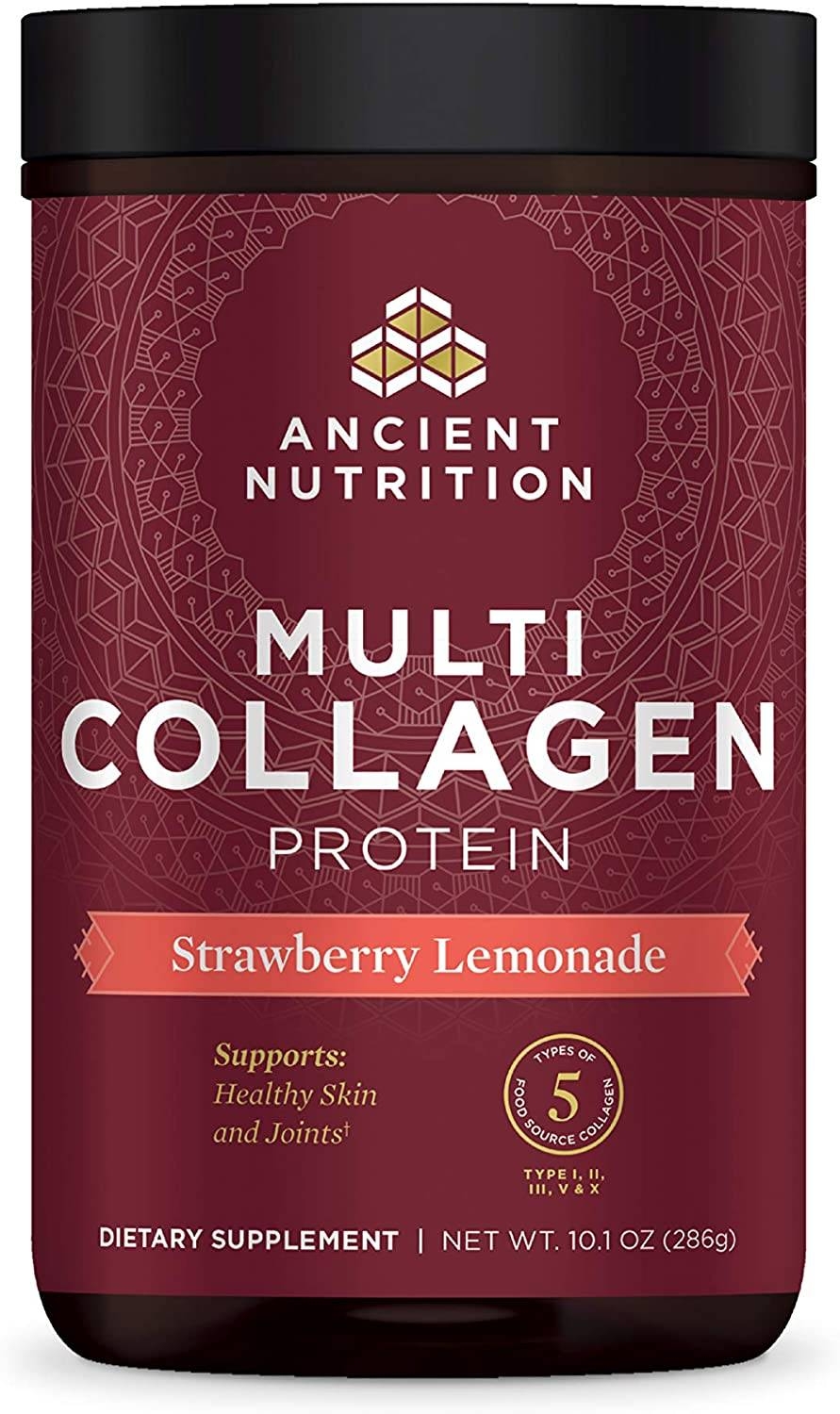 Ancient Nutrition - Multi Collagen Protein Powder, Strawberry Lemonade