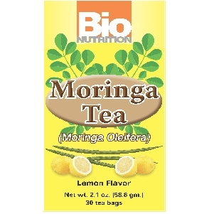 Bio Nutrition - Moringa Tea (Moringa Oleifera) Lemon Flavor - 30 Tea