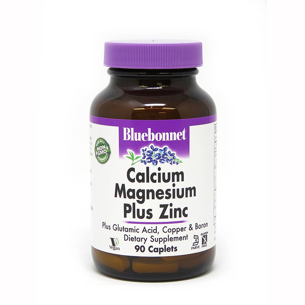 Bluebonnet Nutrition - Calcium Magnesium Plus Zinc - 90 Caplets