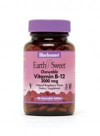 Bluebonnet Nutrition - EarthSweet Vitamin B12 2000 mcg, Natural