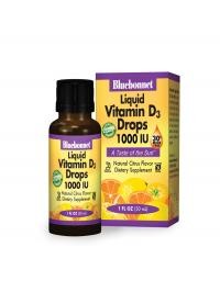 Bluebonnet Nutrition - Liquid Vitamin D3 Drops 1000 IU, Citrus Flavor