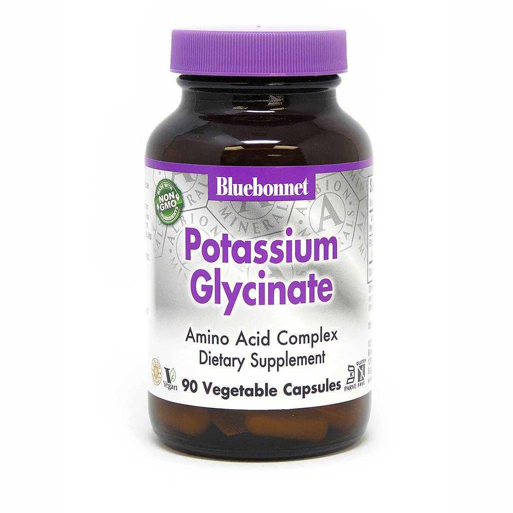 Bluebonnet Nutrition - Potassium Glycinate - 90 Vegetable Capsules