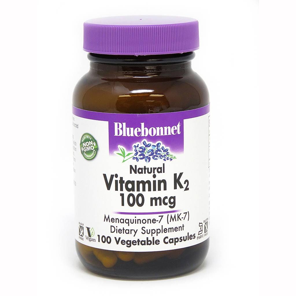 Bluebonnet Nutrition - Vitamin K2 100 mcg - 100 Vegetable Capsules