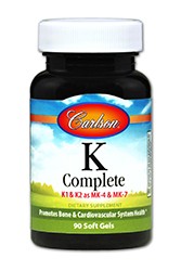 Carlson Labs - K Complete (K1 & K2 as MK-4 & MK-7) - 90 Soft Gels