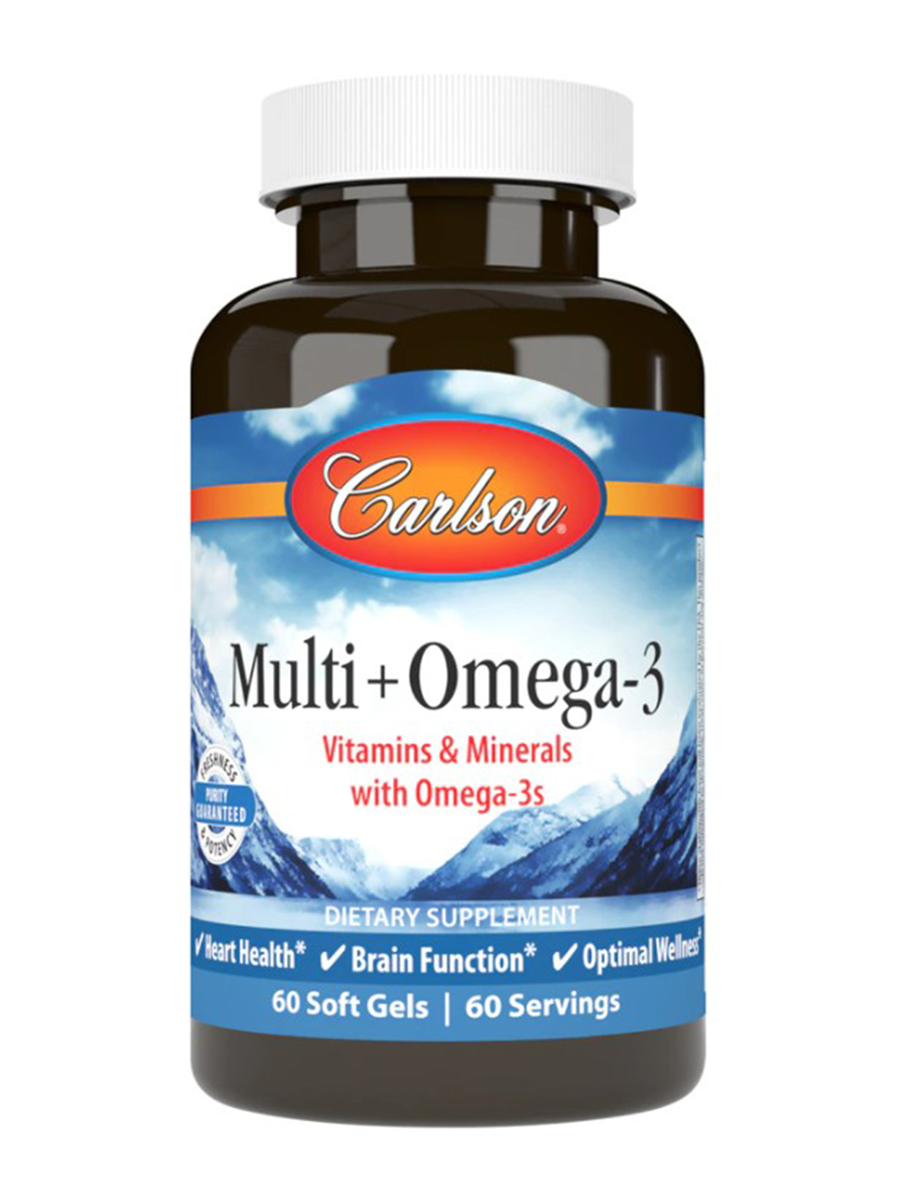Carlson Labs - Multi + Omega-3 - 60 Softgels