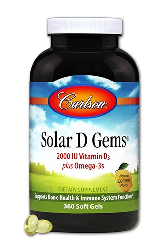Carlson Labs - Solar D Gems 2000 IU (50 mcg) Vitamin D3 plus