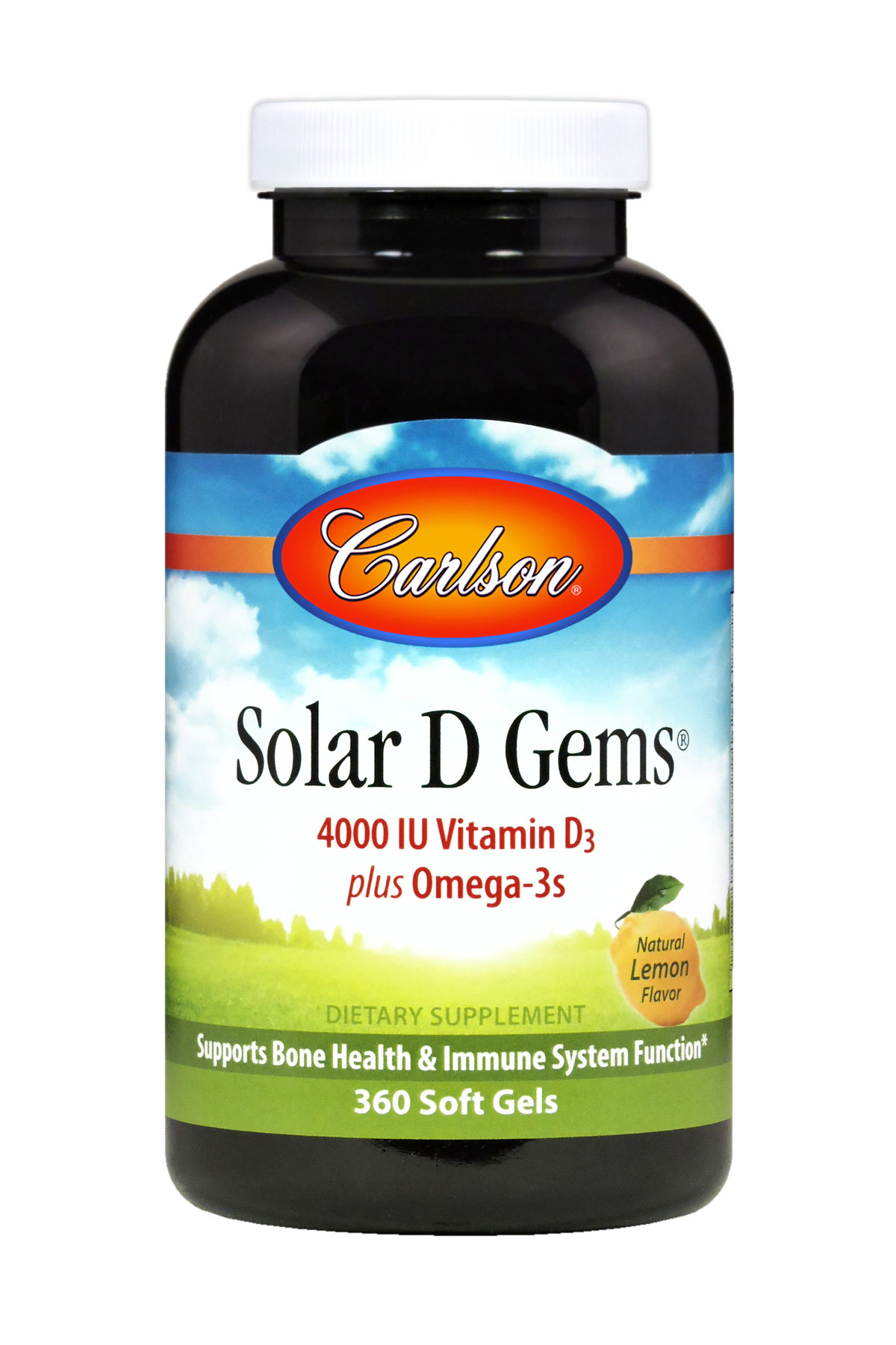 Carlson Labs - Solar D Gems 4000 IU (100 mcg) Vitamin D3 plus