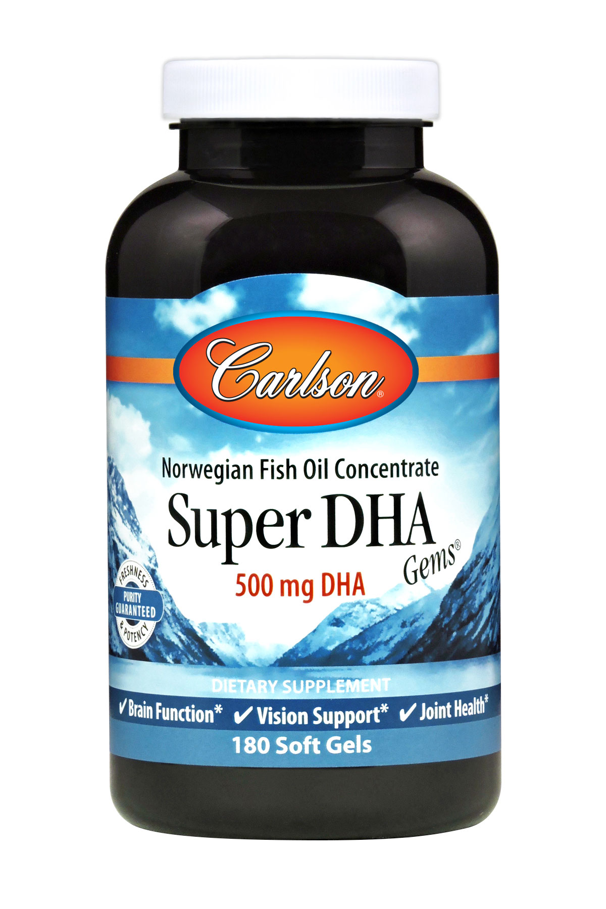 Carlson Labs - Super DHA Gems 500 mg - 180 Soft Gels
