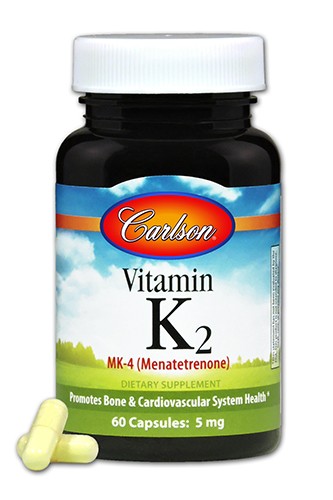 Carlson Labs - Vitamin K2 as MK-4 (Menatetrenone) 5 mg - 60 Capsules