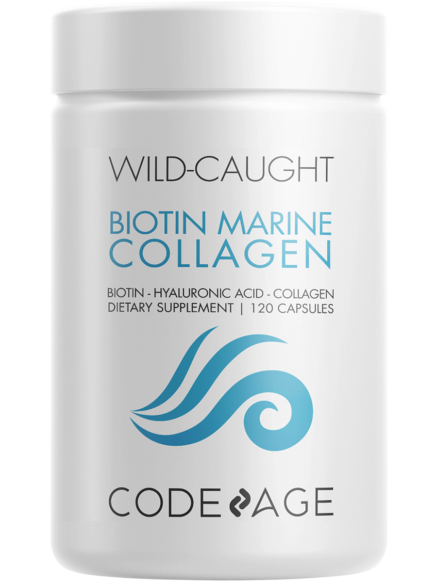 Codeage - Biotin Marine Collagen - 120 Capsules