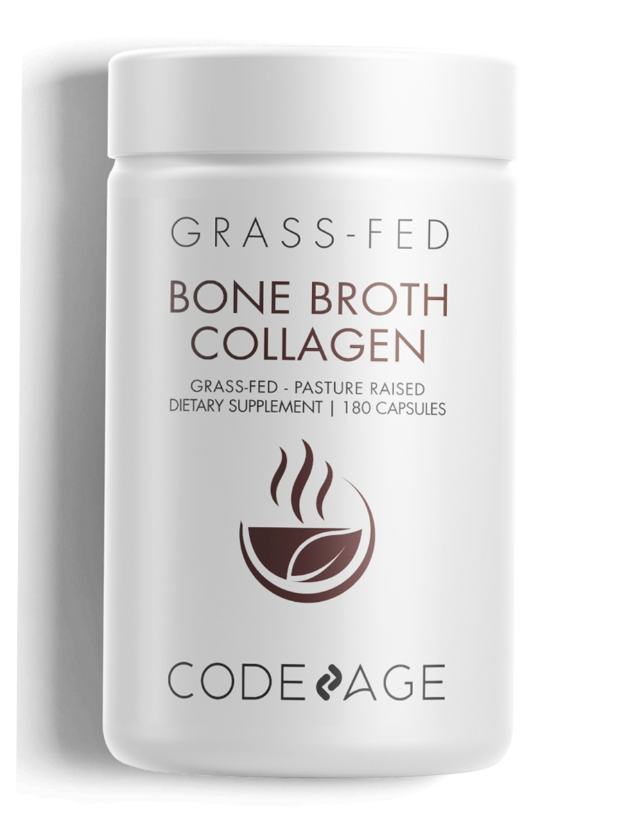 Codeage - Bone Broth Collagen - 180 Capsules