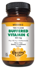 Country Life - Buffered Vitamin C 500 mg with Bioflavonoids - 100