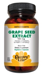 Country Life - Grape Seed Extract 100 mg - 50 Vegetarian Capsules