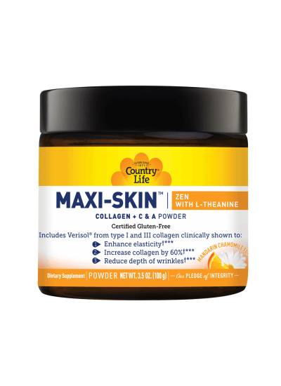 Country Life - Maxi-Skin Collagen + Vitamins C & A, Mandarin