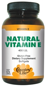 Country Life - Natural Vitamin E 400 IU - 60 Softgels