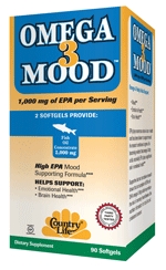 Country Life - Omega 3 Mood - 180 Softgels