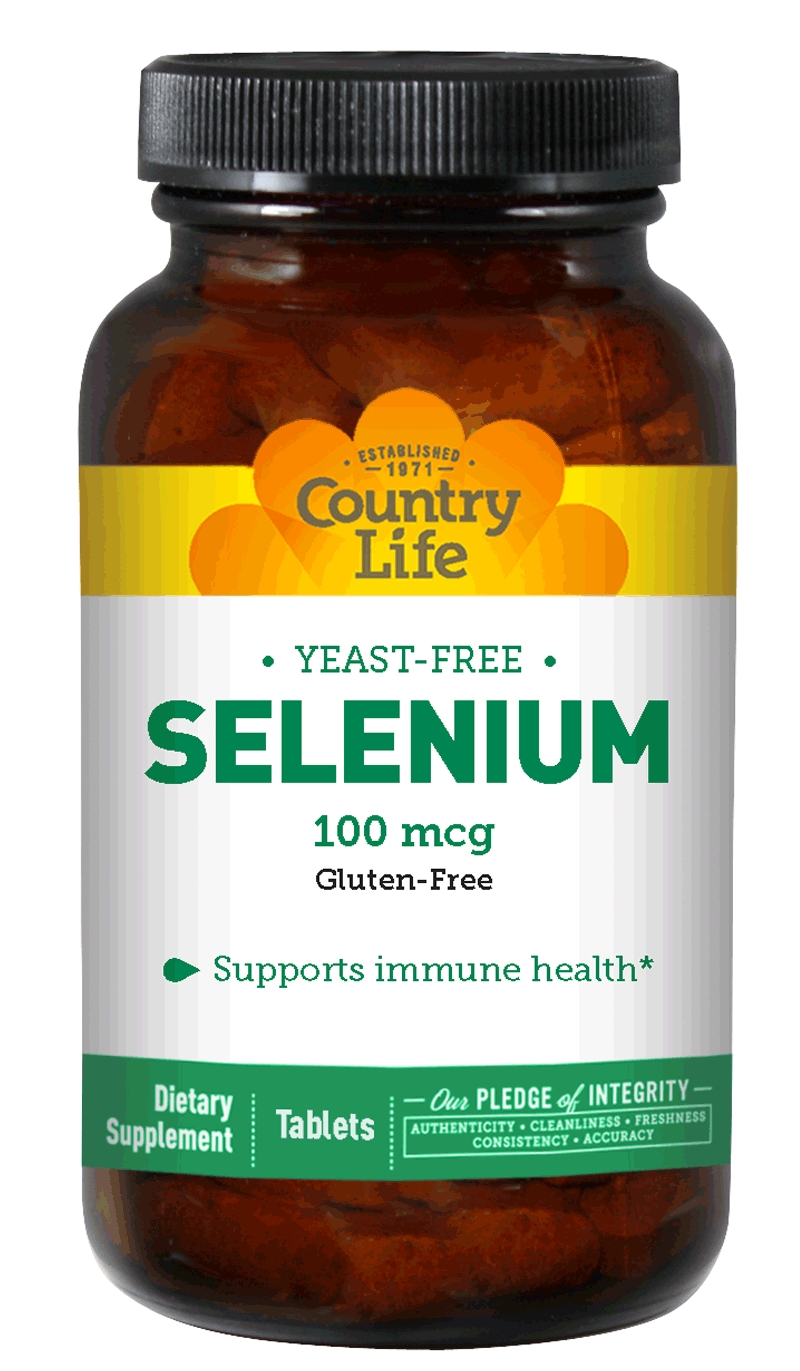Country Life - Selenium 100 mcg - 180 Tablets