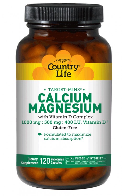Country Life - Target-Mins Calcium with Vitamin D Complex - 120