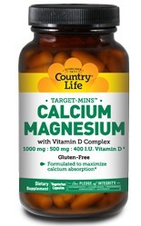 Country Life - Target-Mins Calcium-Magnesium with Vitamin D - 240
