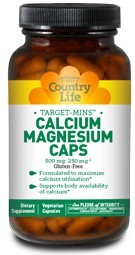 Country Life - Target-Mins Cal/Mag - 180 Vegetarian Capsules