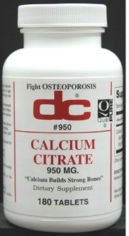 Dee Cee Laboratories - Calcium Citrate 950 mg - 180 Tablets