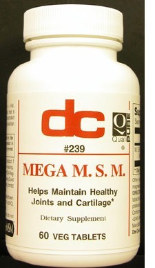 Dee Cee Laboratories - Mega MSM - 60 Vegetable Tablets