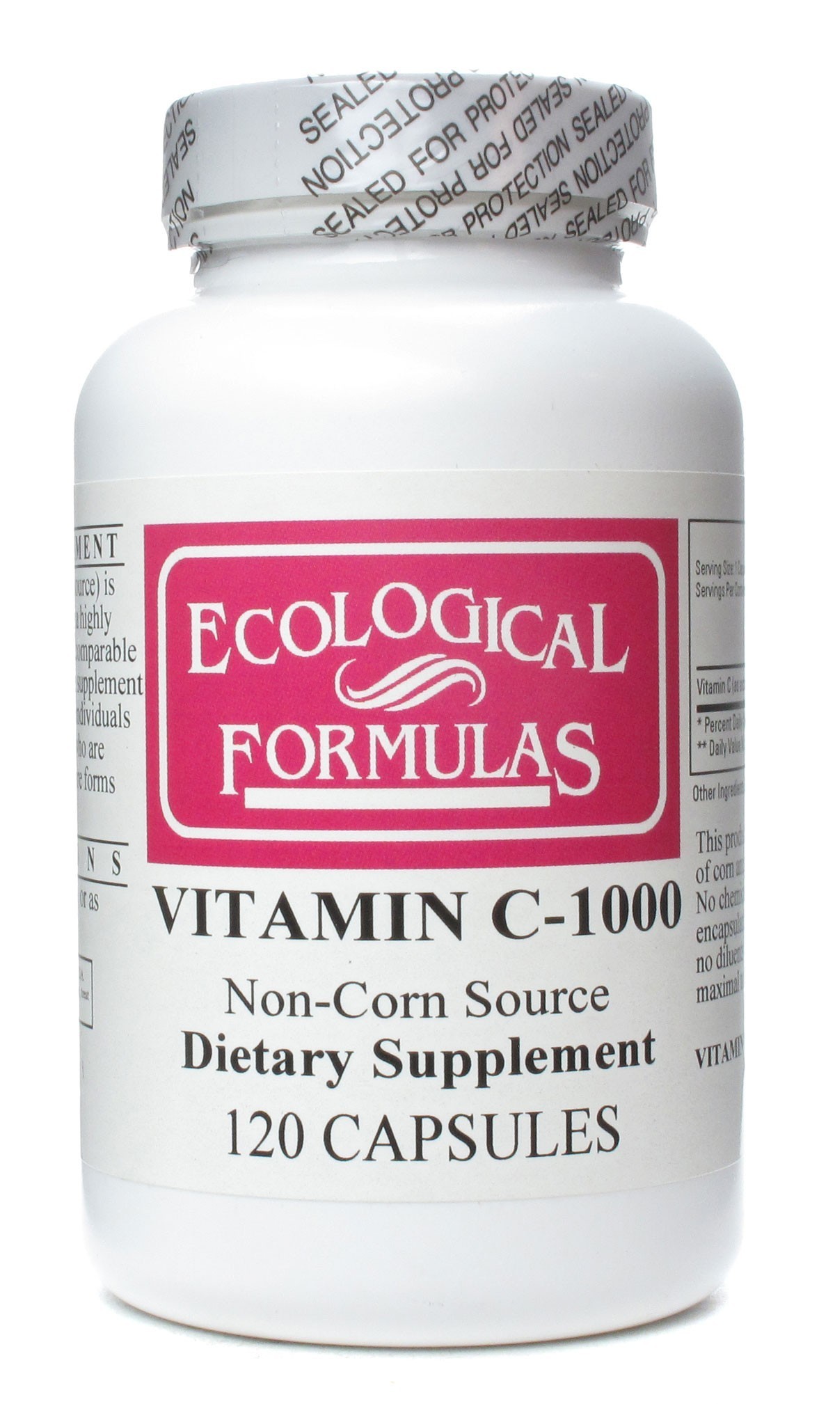 Ecological Formulas - Vitamin C-1000 (Non-Corn Source) - 120 Capsules
