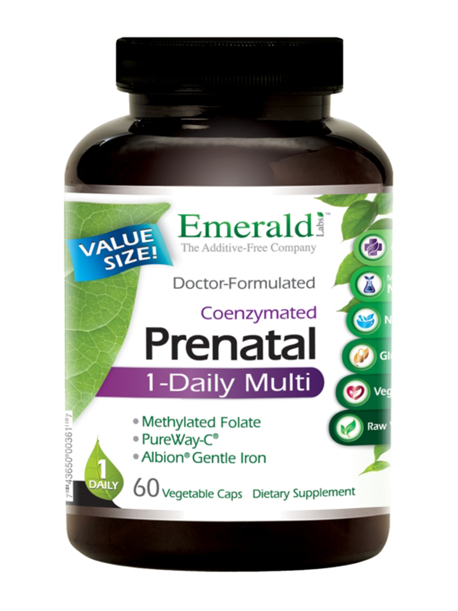 Emerald - Prenatal 1-Daily Multi - 60 Vegetable Capsules
