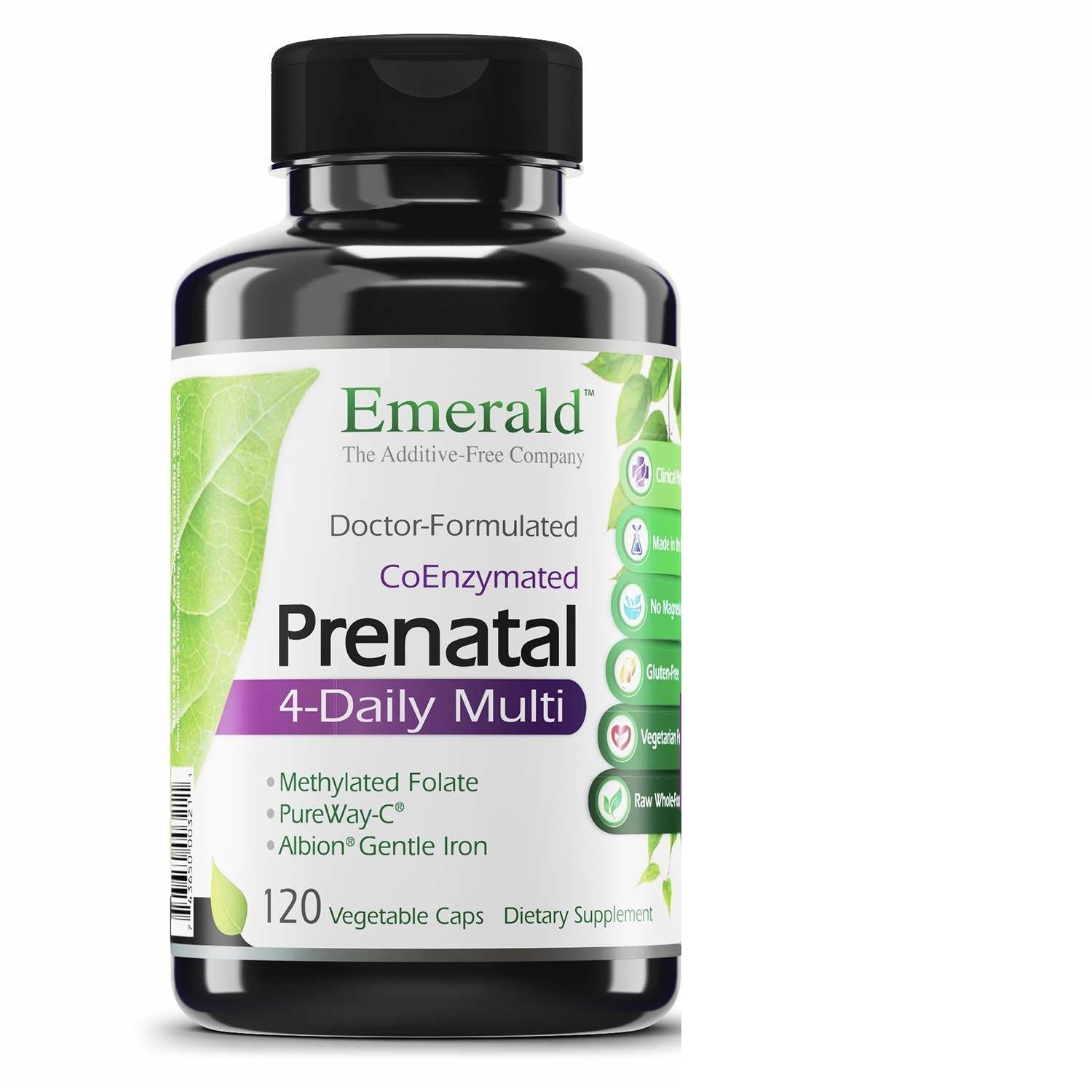 Emerald - Prenatal 4-Daily Multi - 120 Vegetable Capsules