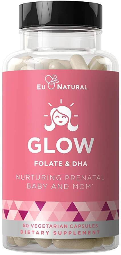 Eu Natural - Glow - Prenatal Vitamins - 60 Vegetarian Capsules