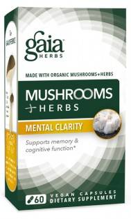 Gaia Herbs - Mushrooms + Herbs Mental Clarity - 60 Vegan Capsules