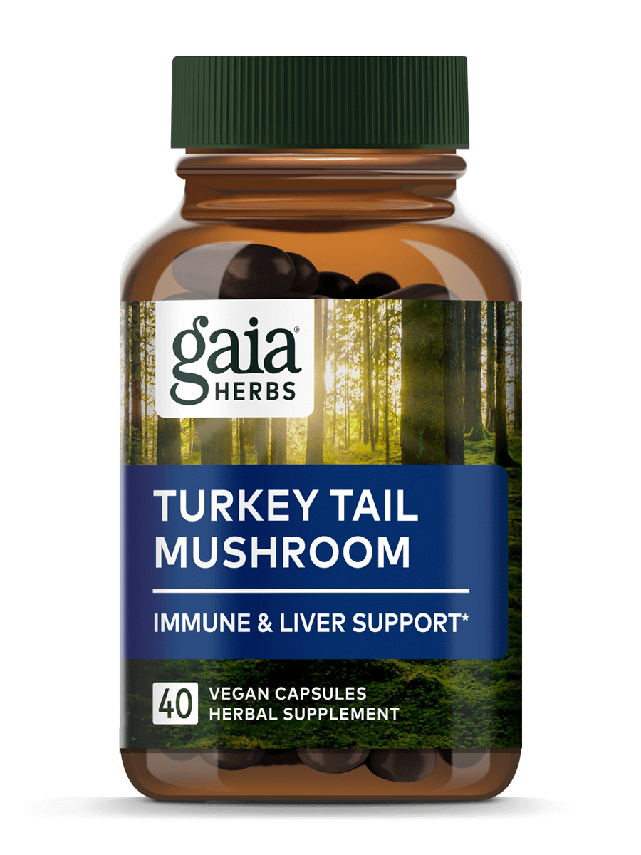 Gaia Herbs - Turkey Tail Mushroom - 40 Capsules