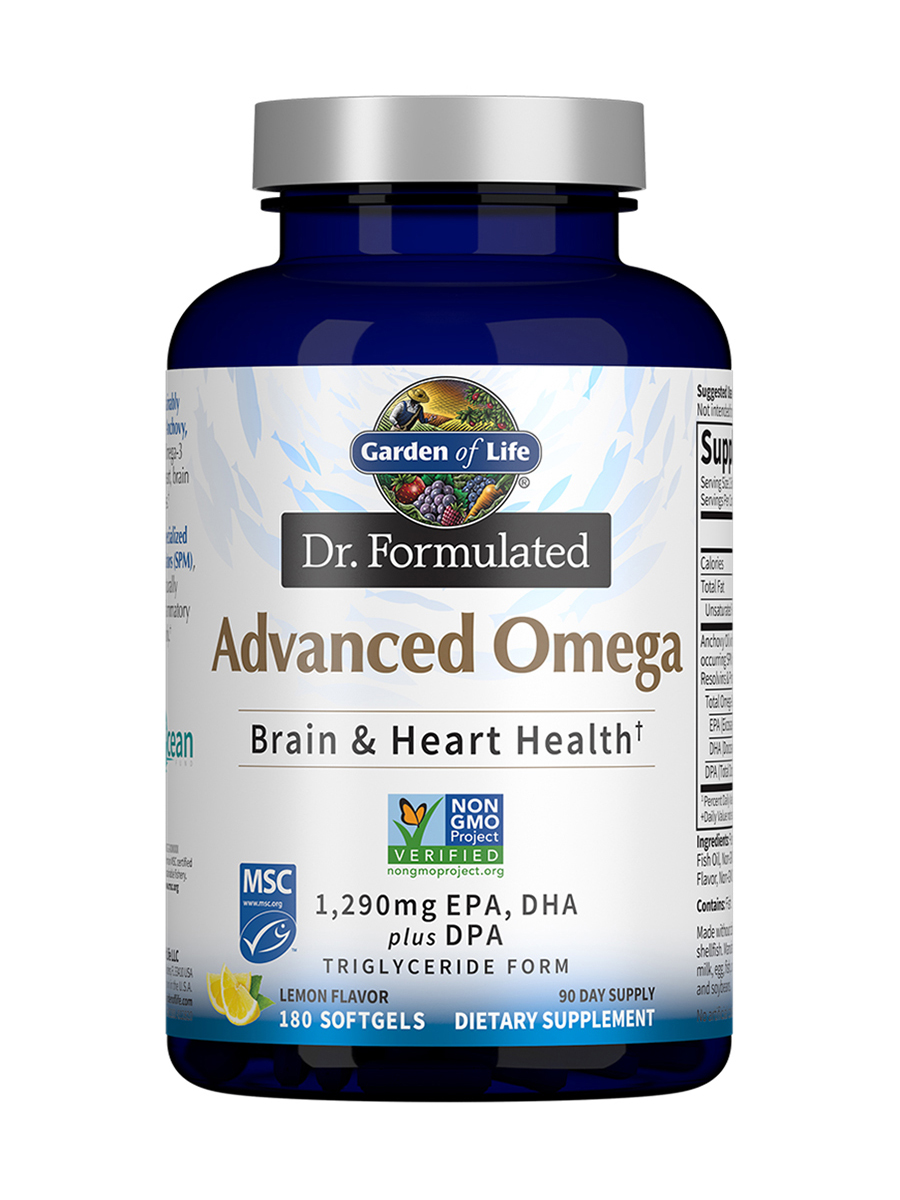 Garden of Life - Dr. Formulated Advanced Omega, Lemon Flavor - 180