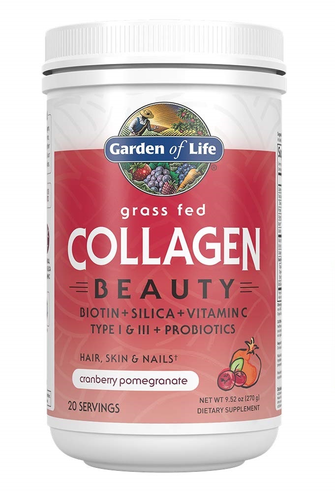 Garden of Life - Grass Fed Collagen Beauty Powder, Cranberry