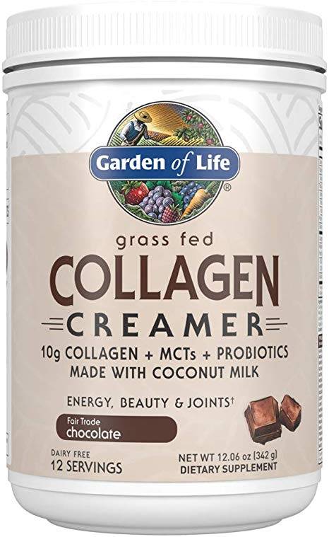 Garden of Life - Grass Fed Collagen Creamer Powder, Chocolate - 12.06