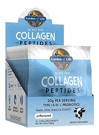 Garden of Life - Grass Fed Collagen Peptides Powder Tray, Unflavored -