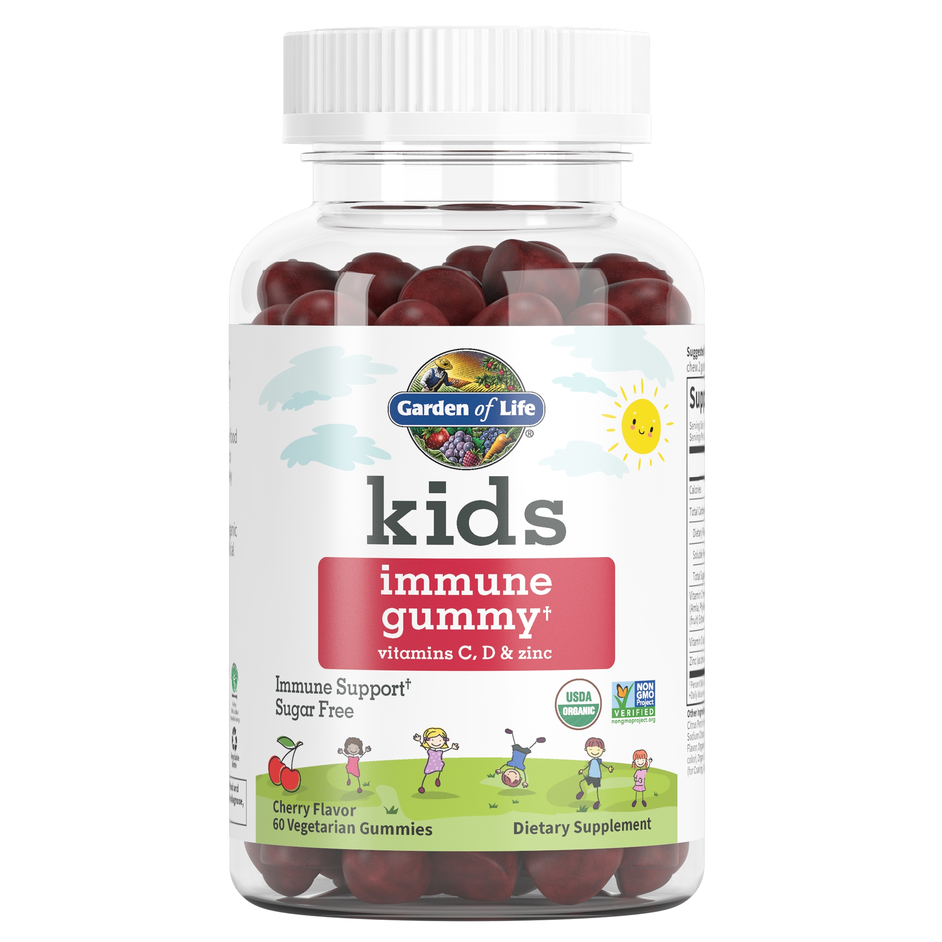 Garden of Life - Kids Immune Gummy, Cherry Flavor - 60 Vegetarian