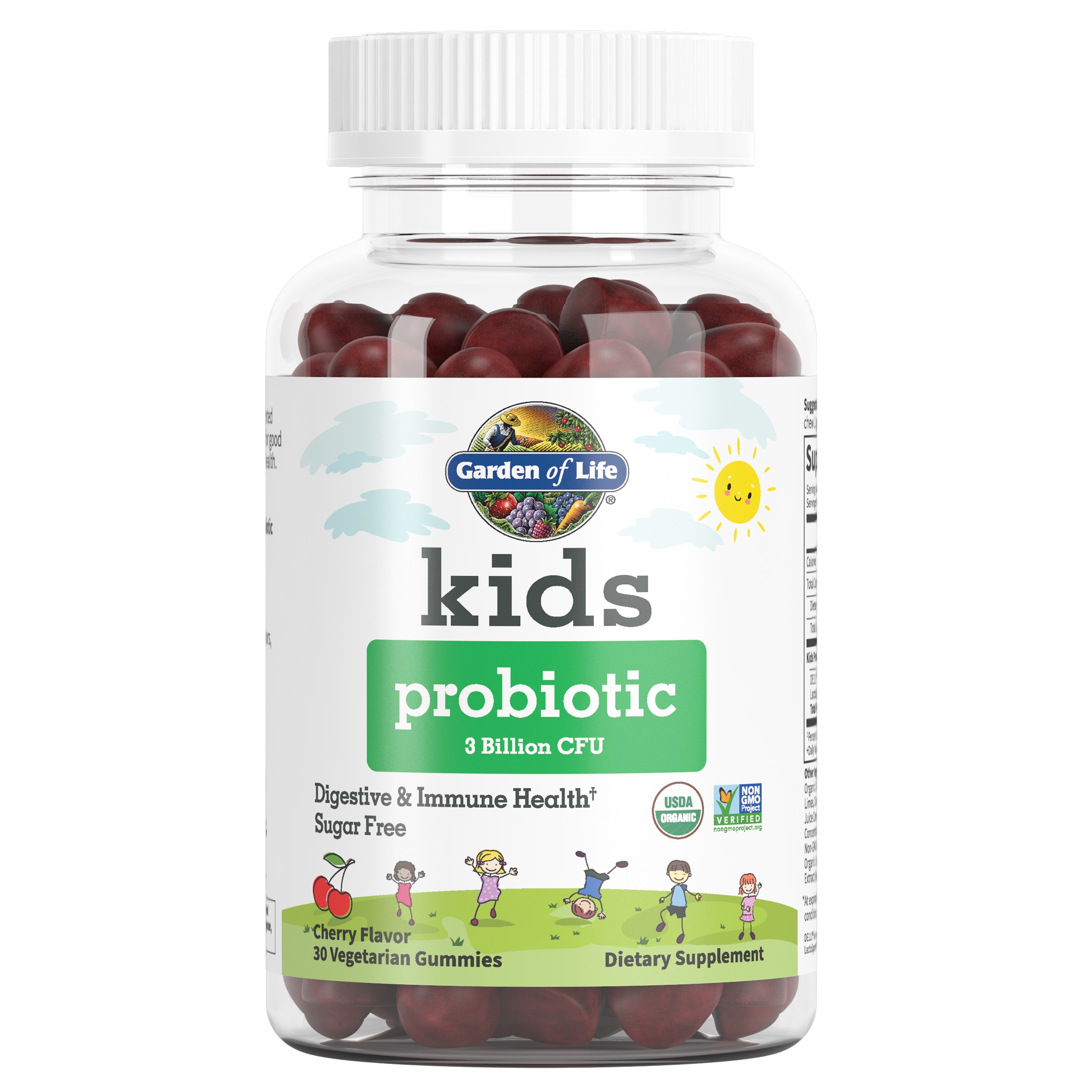 Garden of Life - Kids Probiotic, 3 Billion CFU, Cherry Flavor - 30