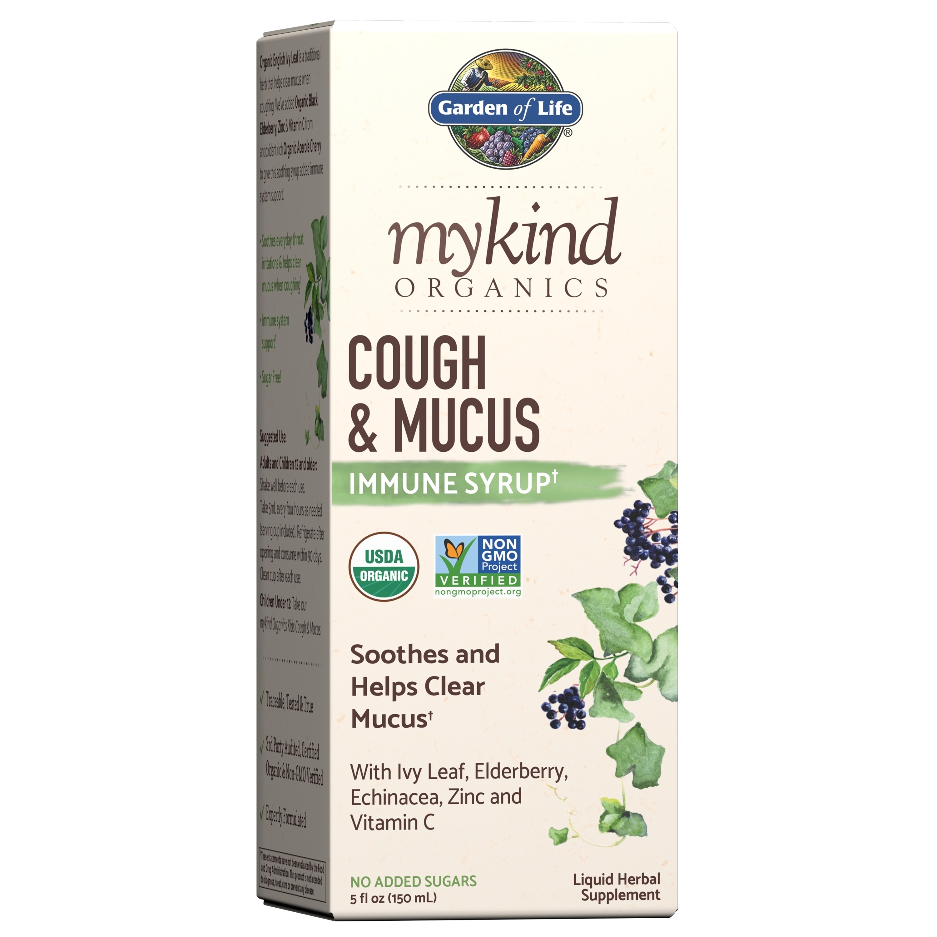 Garden of Life - myKind Organics Cough & Mucus Immune Syrup - 5 fl. oz