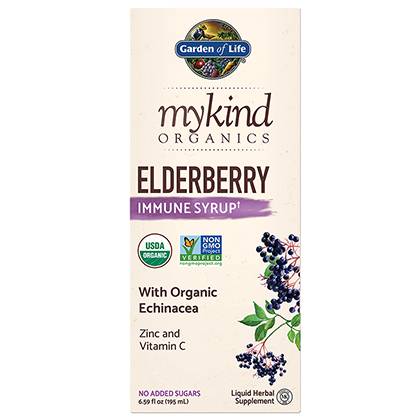 Garden of Life - mykind Organics Elderberry Immune Syrup - 6.59 fl. oz