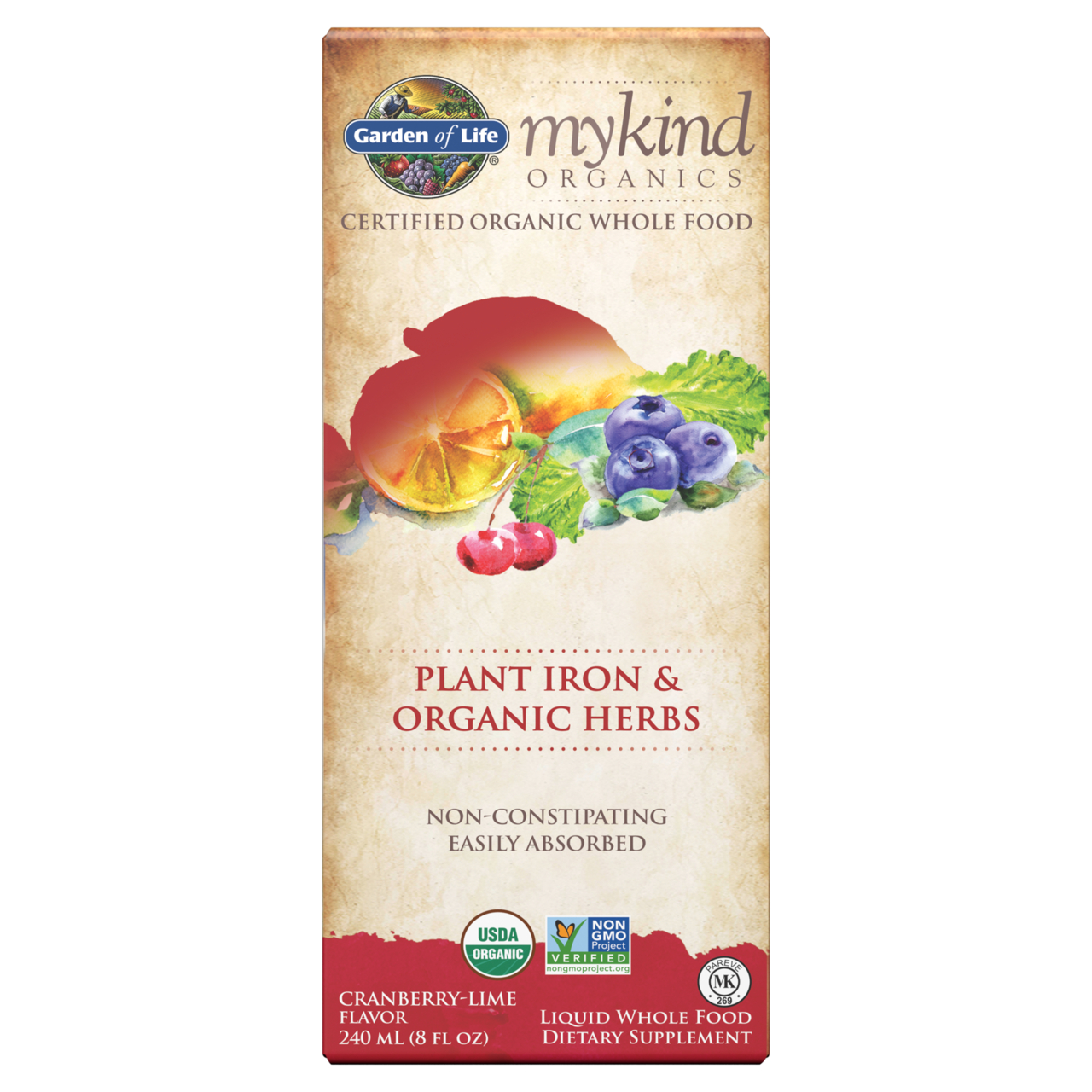 Garden of Life - mykind Organics Plant Iron & Organic Herbs, Organic
