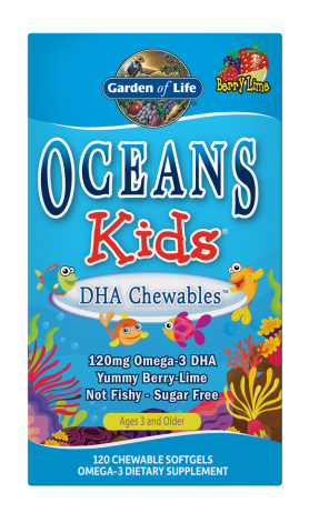 Garden of Life - Oceans 3 - Oceans Kids - 120 Chewable Softgels