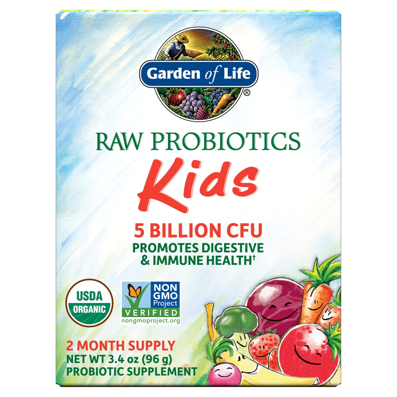 Garden of Life - Raw probiotics Kids - 3.4 oz (96 Grams)