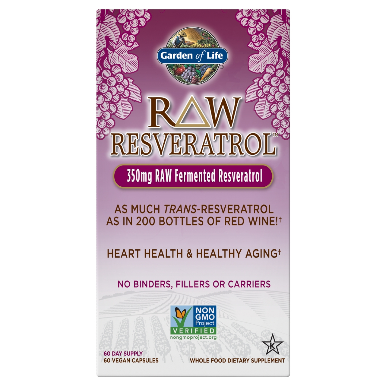 Garden of Life - Raw Resveratrol - 60 Vegetarian Capsules